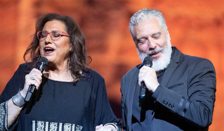 Η Μαρία Φαραντούρη και ο Τάσης Χριστογιαννόπουλος στη Μικρή Επίδαυρο για τα «100 χρόνια Μίκης Θεοδωράκης»